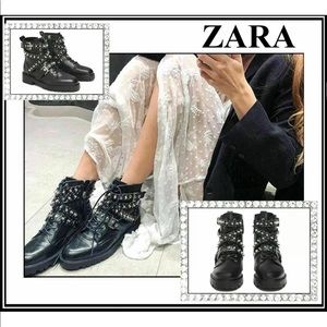 zara embellished boots